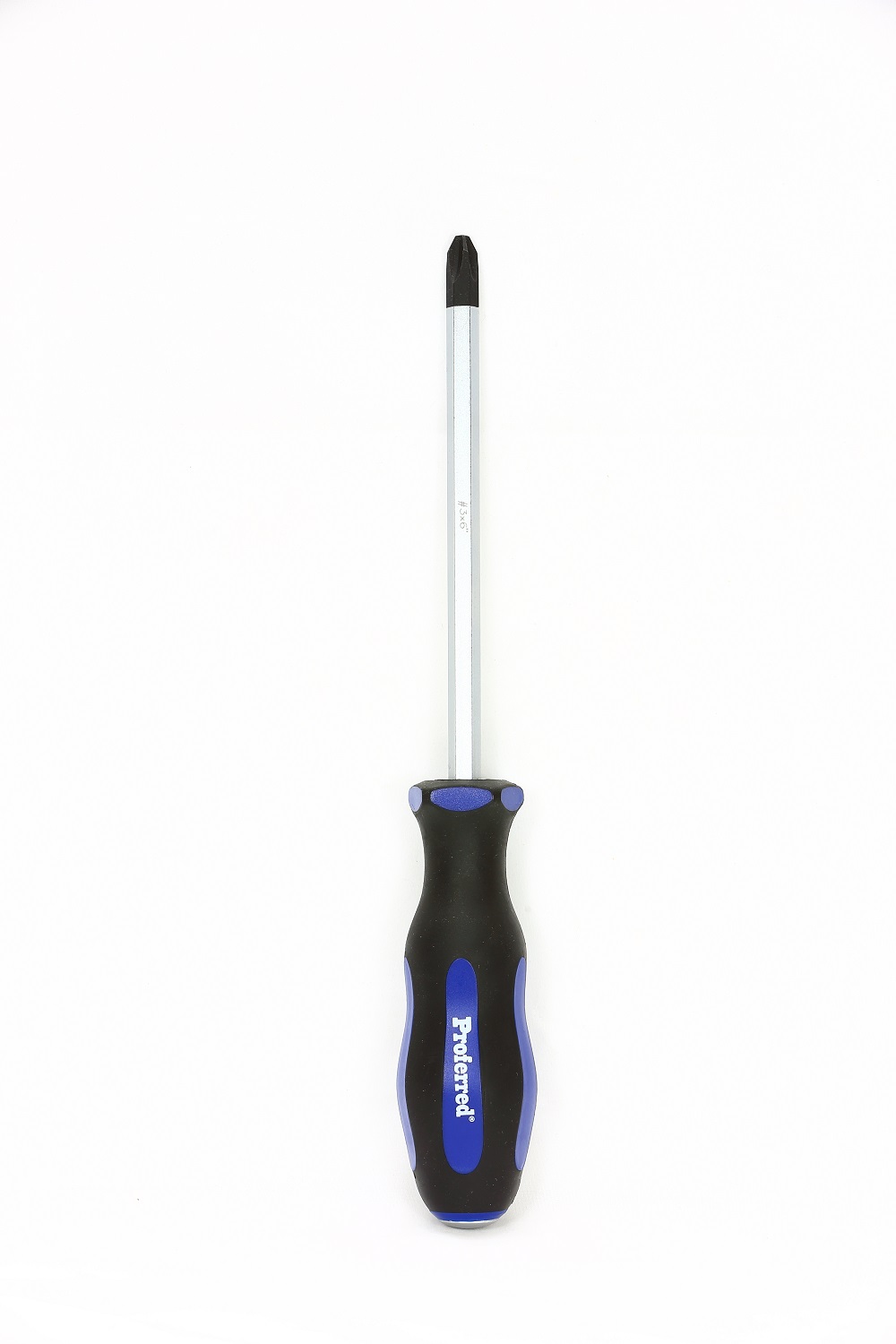 PROFERRED GO-THRU SCREWDRIVER PHILLIPS #3 X 6'' BLUE HANDLE